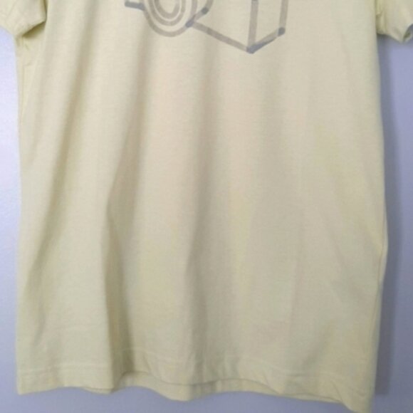 BANANA REPUBLIC Yellow Camera Graphic Short Sleeve Crewneck T-shirt Men's Sz XS - Picture 4 of 13